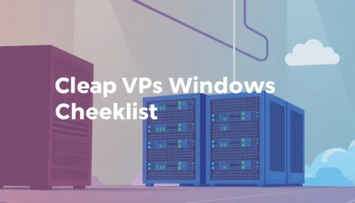 cheap vps windows checklist - hosting guide