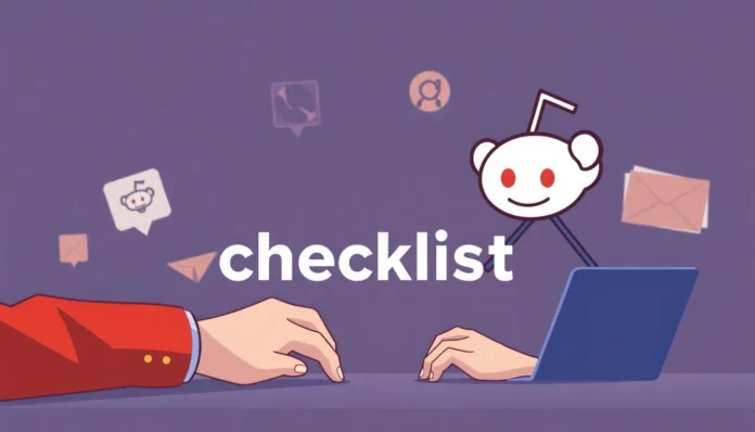 reddit karma checklist - reddit guide